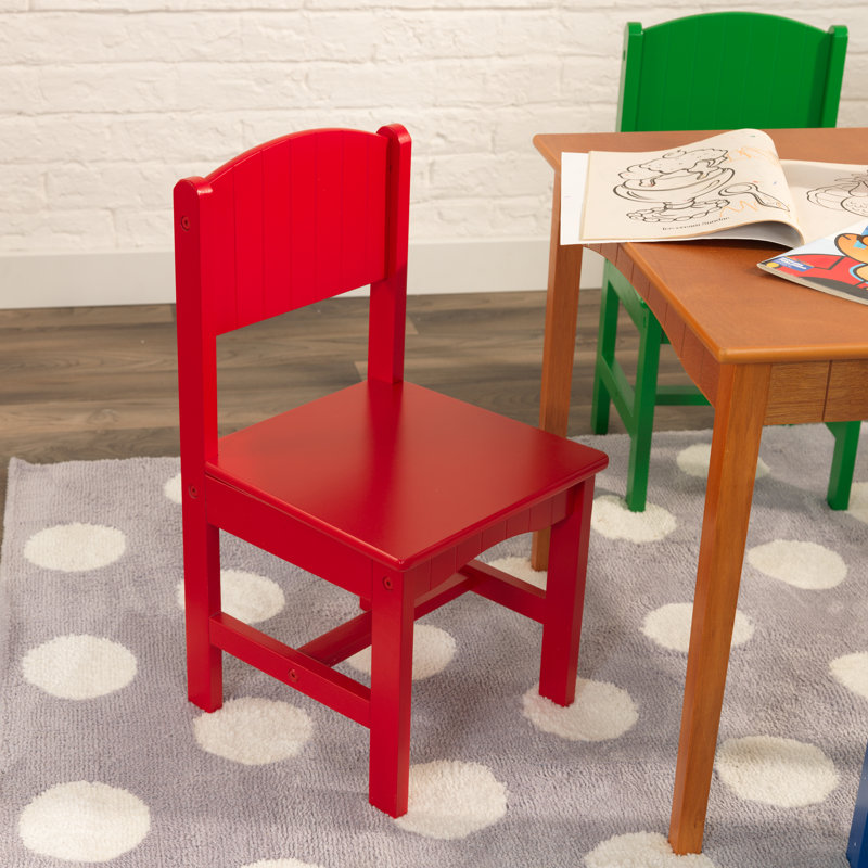 KidKraft Nantucket Children s Wooden Table 4 Chair Set Pastel Colors Reviews Wayfair